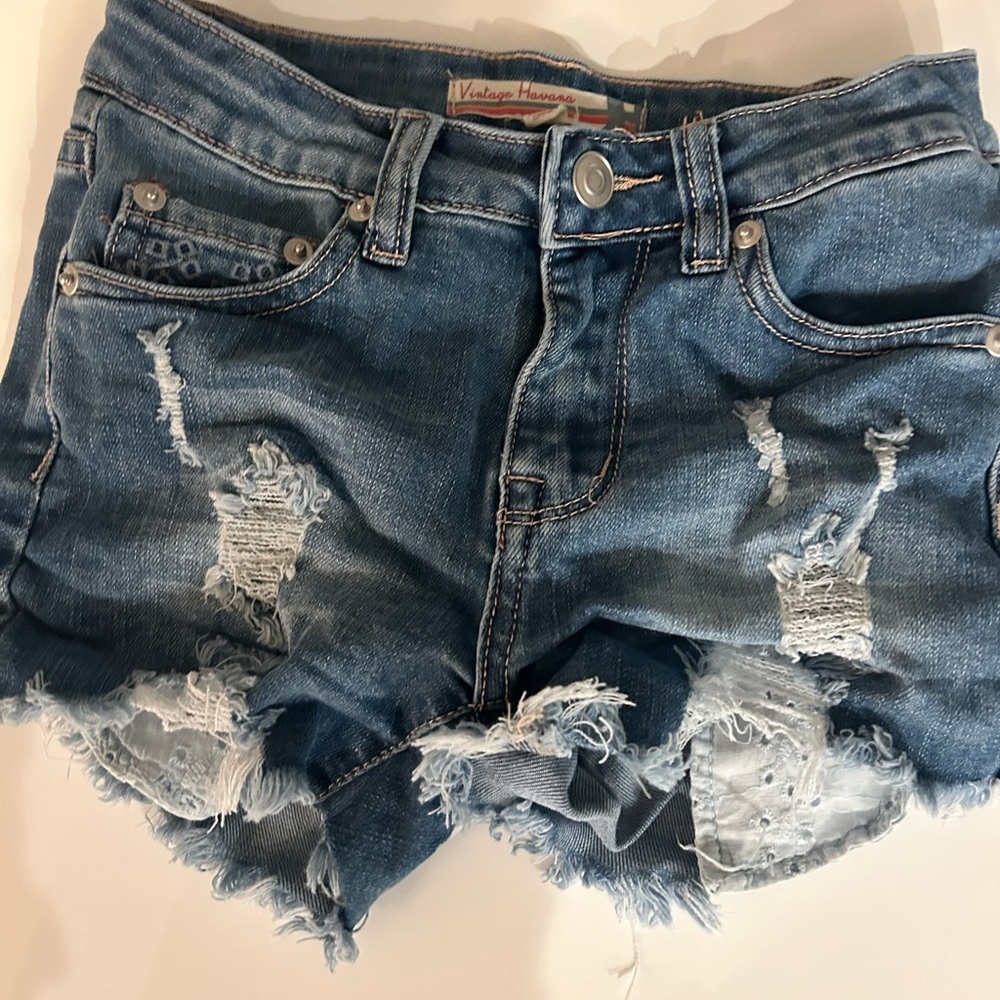 jeans shorts girls size 10 vintage havana